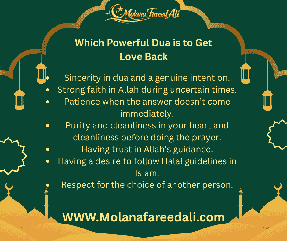 Which Powerful Dua is to Get Love Back