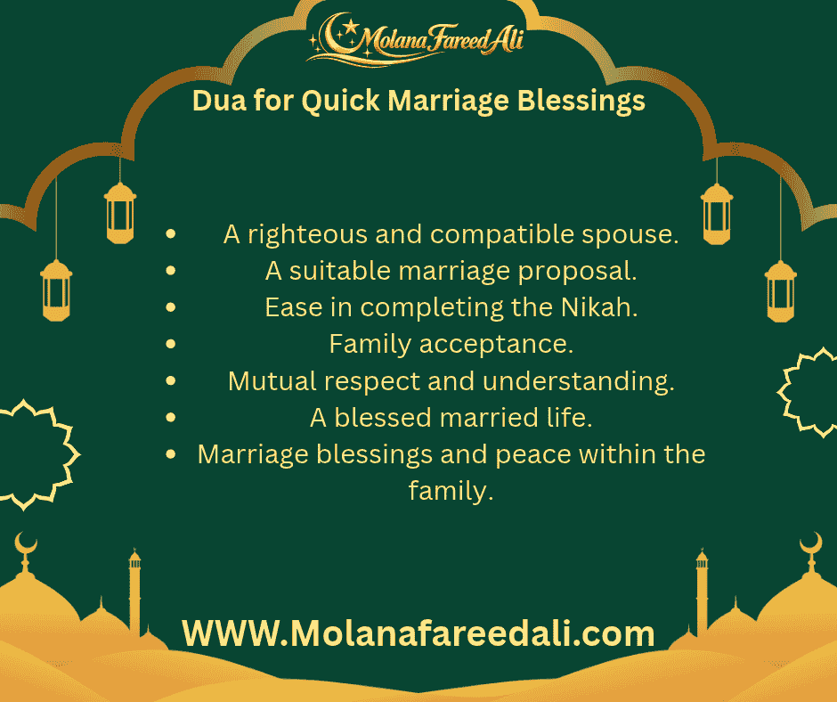 Dua for Quick Marriage Blessings